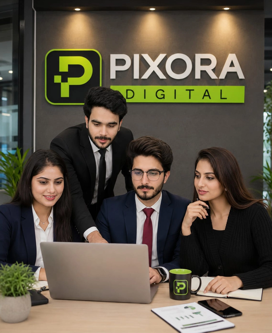 Pixora Digital team at work