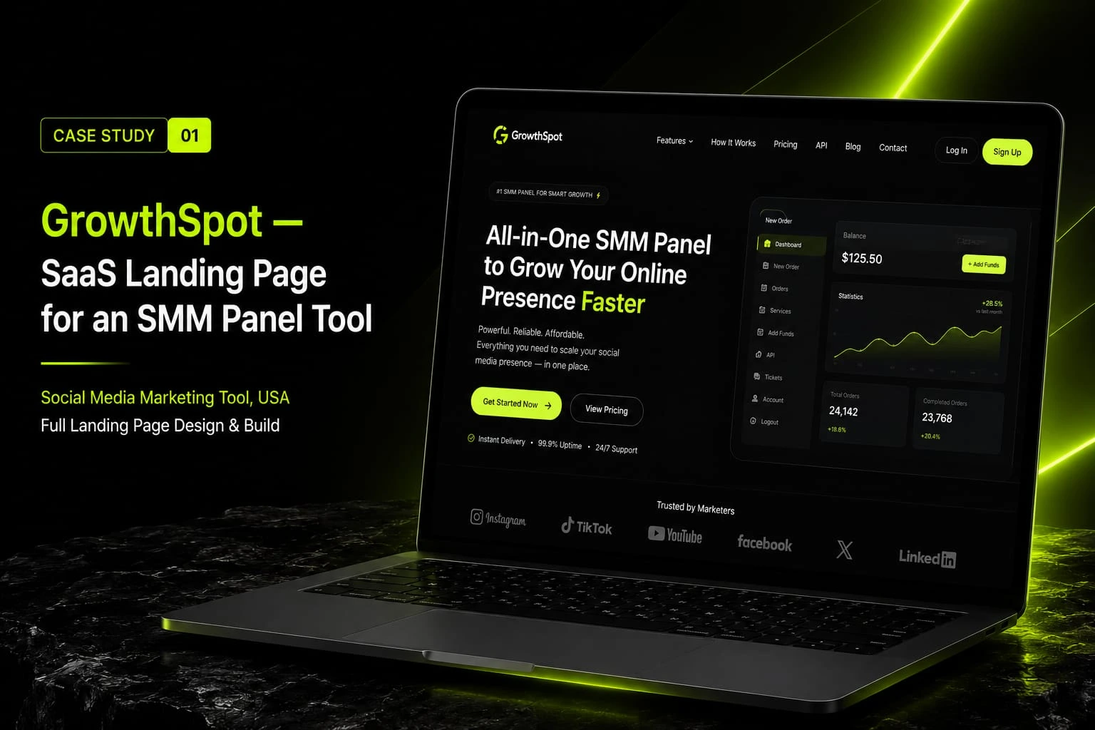 GrowthSpot SaaS Landing Page