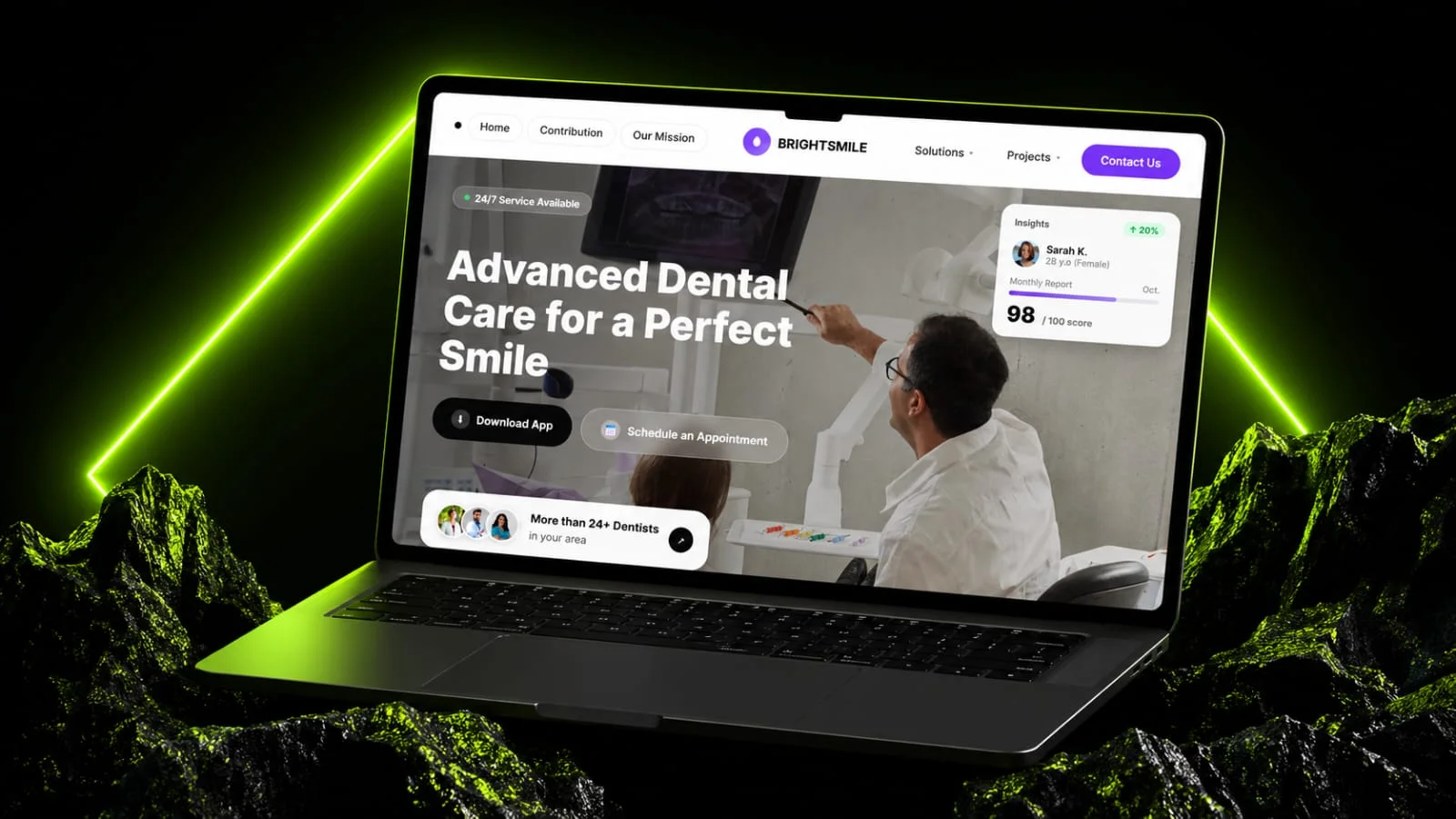 BrightSmile Dental Clinic Landing Page Full Screenshot