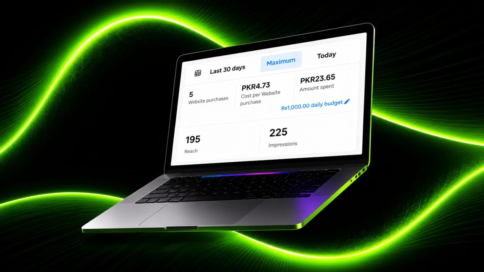 Meta Ads ROAS Screenshot — 5.39×