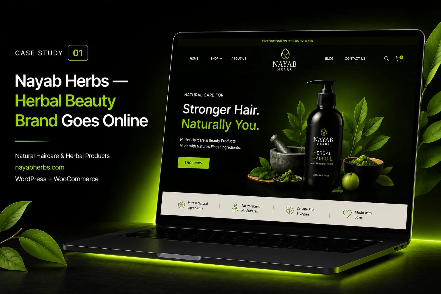 Nayab Herbs WooCommerce Herbal Beauty Store