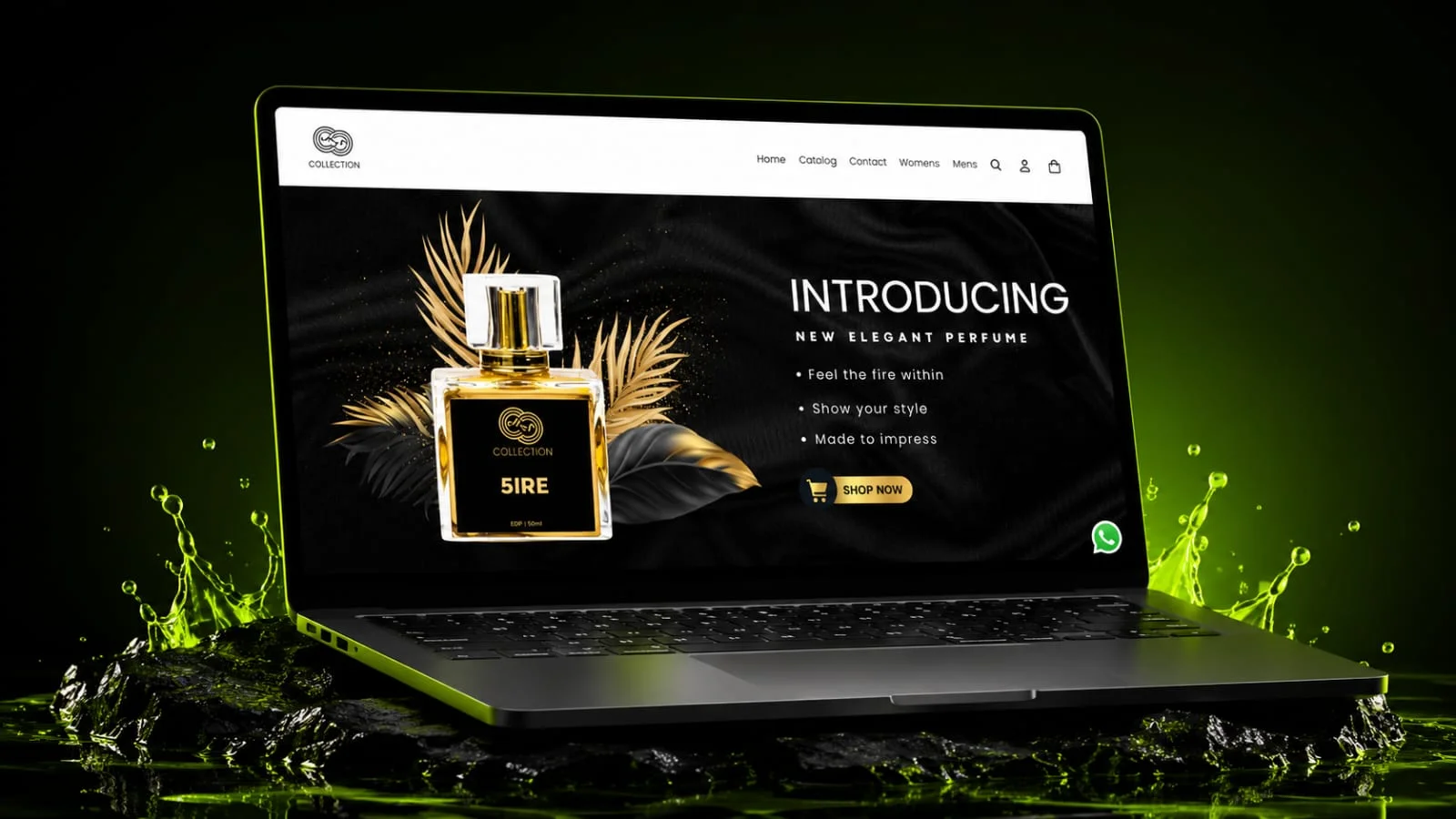 HS Collection Shopify Perfume Store Screenshot